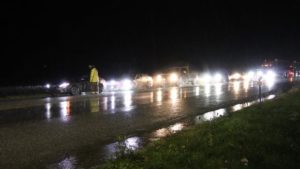 At least 10 people trapped in mudslide that swept across B.C. highway