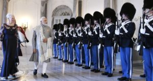 PM Narendra Modi attends dinner hosted by Queen of the Kingdom of Denmark