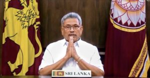 Former Sri Lankan President Rajapaksa returns home yesterday night