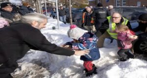 Driver arrested after 2 children dead and 6 injured when bus crashes into day care