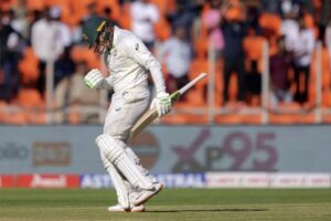 Khawaja hits century as Australia dominates day one of Ahmedabad Test